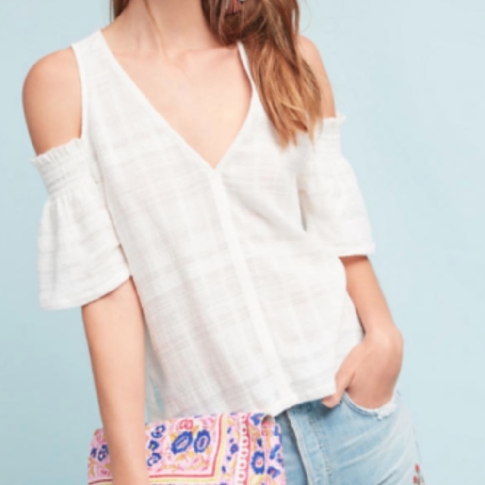 Textured Open Shoulder Top BrandNew